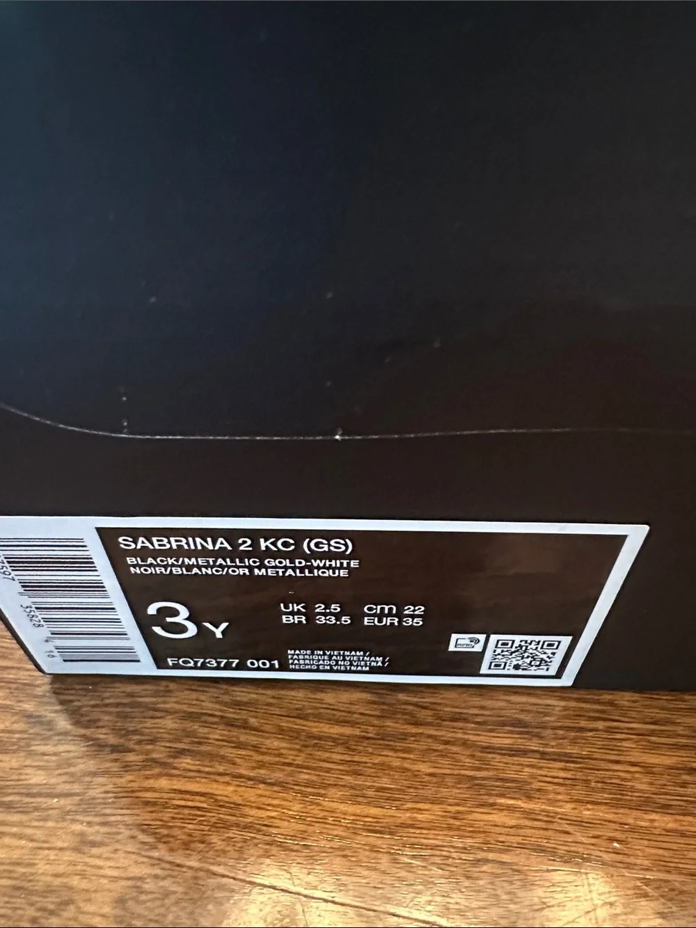 Nike Kids White and Black Sneakers